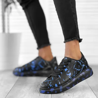 Adidasi barbati casual albastri 557716 T13-1