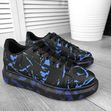 Adidasi barbati casual albastri 557716 T13-1