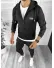 Trening barbati slim fit Pantaloni + Hanorac negru 12181 6-2.3.4