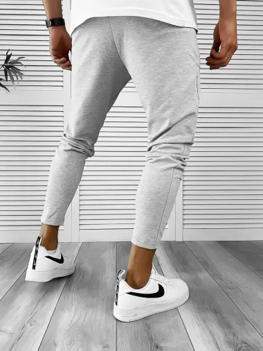 Pantaloni de trening gri conici 12236 O2-4.3