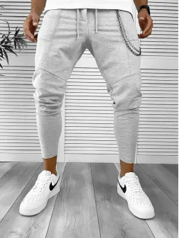 Pantaloni de trening gri conici 12236 O2-4.3