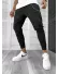 Pantaloni de trening negri conici 12237 Y20-4