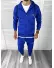 Trening barbati slim fit Pantaloni + Hanorac albastru 12181 36-4