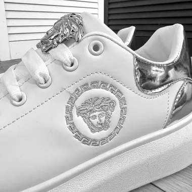 Adidasi barbati VSC casual albi FCL8013 t13-4