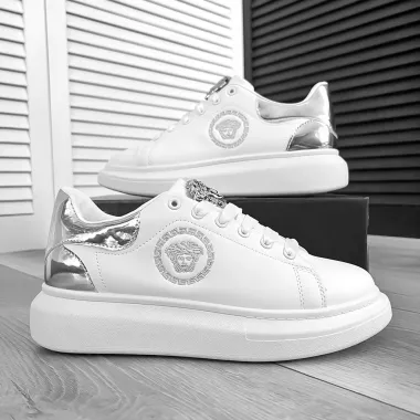 Adidasi barbati VSC casual albi FCL8013 t13-4