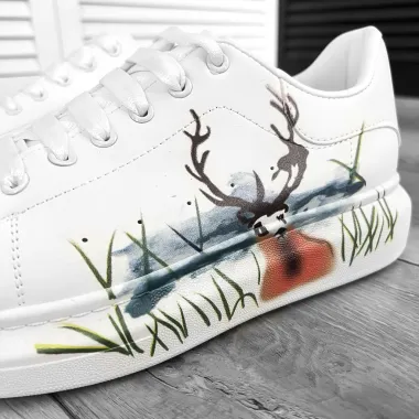 Adidasi barbati casual albi FCL8031 N11-1