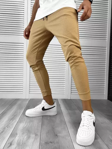 Pantaloni de trening maro conici 12205 46-3