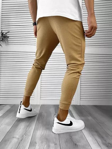 Pantaloni de trening maro conici 12205 46-3