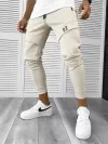 Pantaloni de trening bej conici 12180 O3-3.3