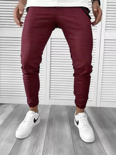 Pantaloni barbati casual in carouri 12127 B5-5.3