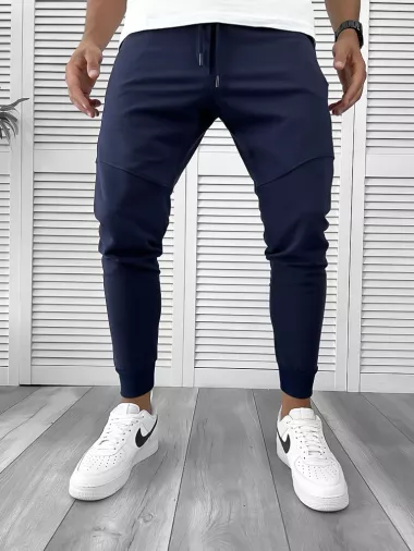 Pantaloni de trening bleumarin conici 12128 126-4