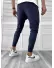 Pantaloni de trening bleumarin conici 12128 126-4