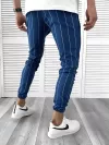 Pantaloni barbati casual albastri cu dungi 1003 SD A-2.2