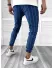 Pantaloni barbati casual albastri cu dungi 1003 SD A-2.2