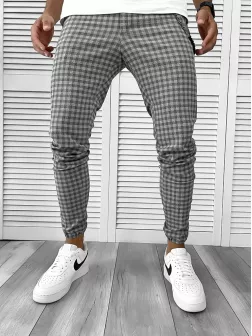 Pantaloni barbati casual in carouri 1033