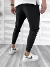 Pantaloni de trening negru conici 12108 19-2.3*