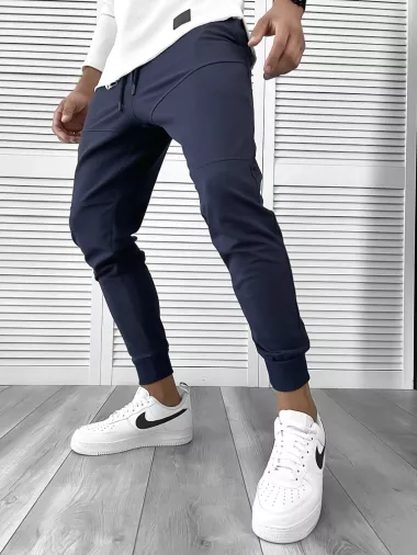 Pantaloni de trening bleumarin conici 12110 127 Pantaloni de trening bleumarin conici 12110 127
