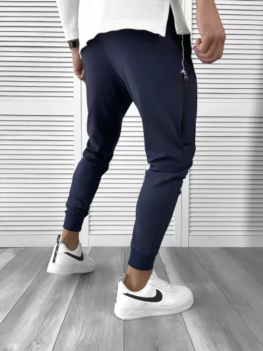 Pantaloni de trening bleumarin conici 12110 127 Pantaloni de trening bleumarin conici 12110 127