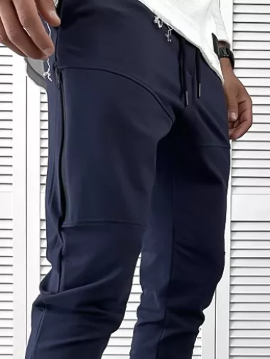 Pantaloni de trening bleumarin conici 12110 127 Pantaloni de trening bleumarin conici 12110 127