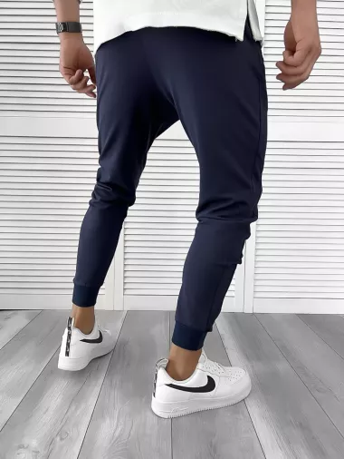Pantaloni de trening bleumarin conici 12111 81-5