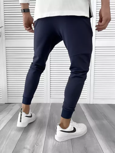 Pantaloni de trening bleumarin conici 12112 126-4