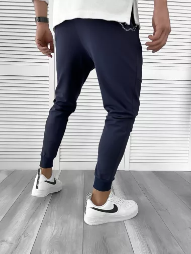 Pantaloni de trening bleumarin conici 12113 28-5