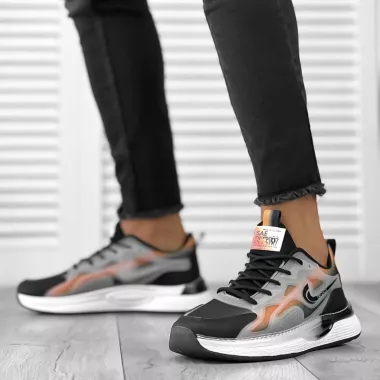 Adidasi barbati casual negri 12100 N6-1