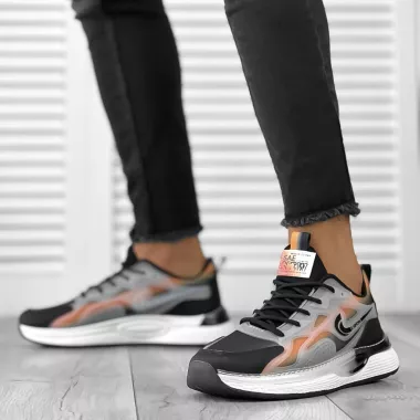 Adidasi barbati casual negri 12100 N6-1