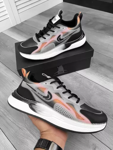 Adidasi barbati casual negri 12100 N6-1