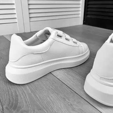 Adidasi barbati casual albi 12101 N11-2