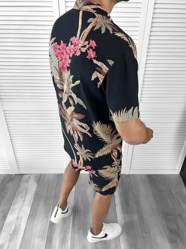 Compleu de vara camasa imprimeu + pantaloni 12066 O2-4.1