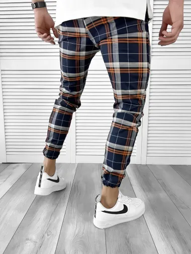 Pantaloni barbati casual in carouri 11952 i6-5.2**