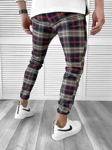 Pantaloni barbati casual in carouri 11953 i5-5.3**