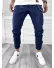 Pantaloni barbati casual albastri cu dungi 11955 F7-5 / E 13-4 ~