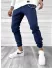 Pantaloni barbati casual albastri cu dungi 11955 F7-5 / E 13-4 ~