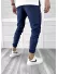 Pantaloni barbati casual albastri cu dungi 11955 F7-5 / E 13-4 ~