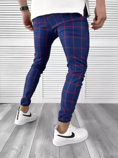 Pantaloni barbati casual in carouri 11956 A-3.3 Pantaloni barbati casual in carouri 11956 A-3.3