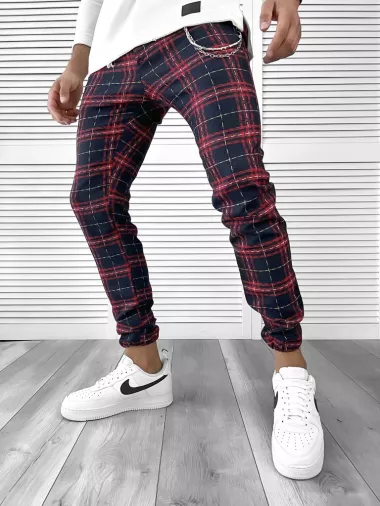 Pantaloni barbati casual in carouri 11957 B3-2.1**
