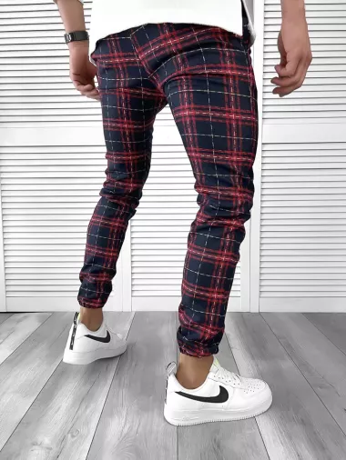 Pantaloni barbati casual in carouri 11957 B3-2.1**