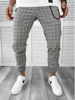 Pantaloni barbati casual in carouri 11962 P18-4.2