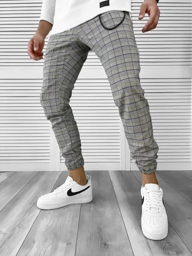 Pantaloni barbati casual in carouri 11962 P18-4.2