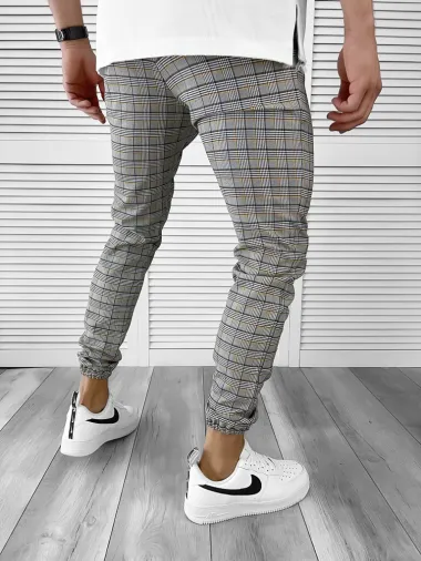Pantaloni barbati casual in carouri 11962 P18-4.2