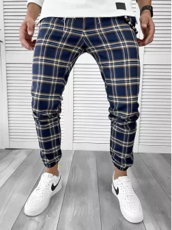 Pantaloni barbati casual in carouri 11964 B2-3.2