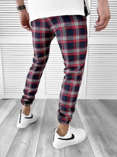Pantaloni barbati casual in carouri 11965 P18-3.1