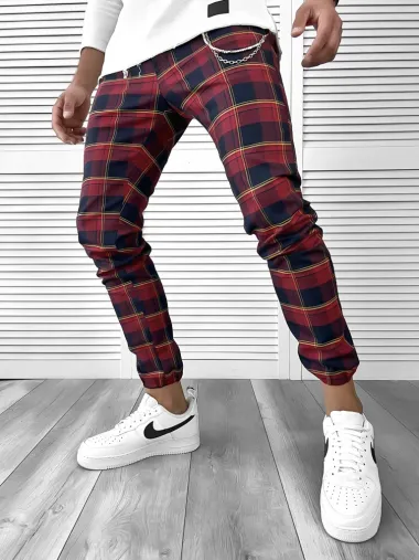 Pantaloni barbati casual in carouri 11966 SD B5-3.1 **