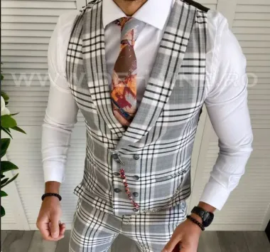 Vesta barbati eleganta slim fit 11933 O1-3.1