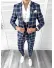 Costum barbati slim fit (PANTALONI + Vesta) 42261 O3-4.3