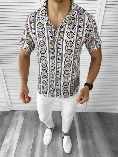 Camasa barbati PREMIUM cu imprimeu 11742 O4-1.3