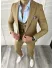 Costum barbati maro slim fit in sacou + pantaloni 11734 O3-5.2
