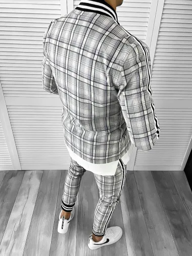 Trening barbati slim fit Pantaloni + Hanorac 11631 N8-4.1